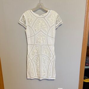 Lulu's White Floral Mini Dress